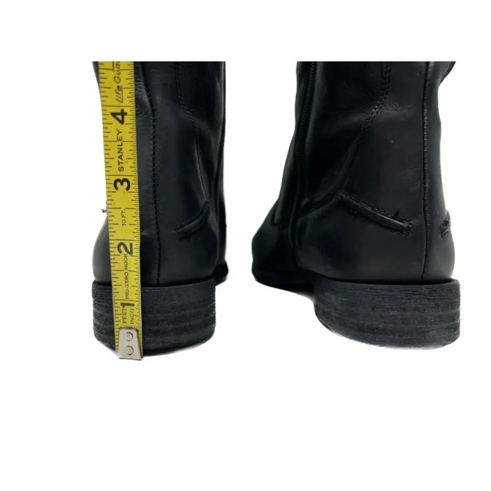 Free People Leather Brenna Black Over The Knee Boots EU 36/US 6